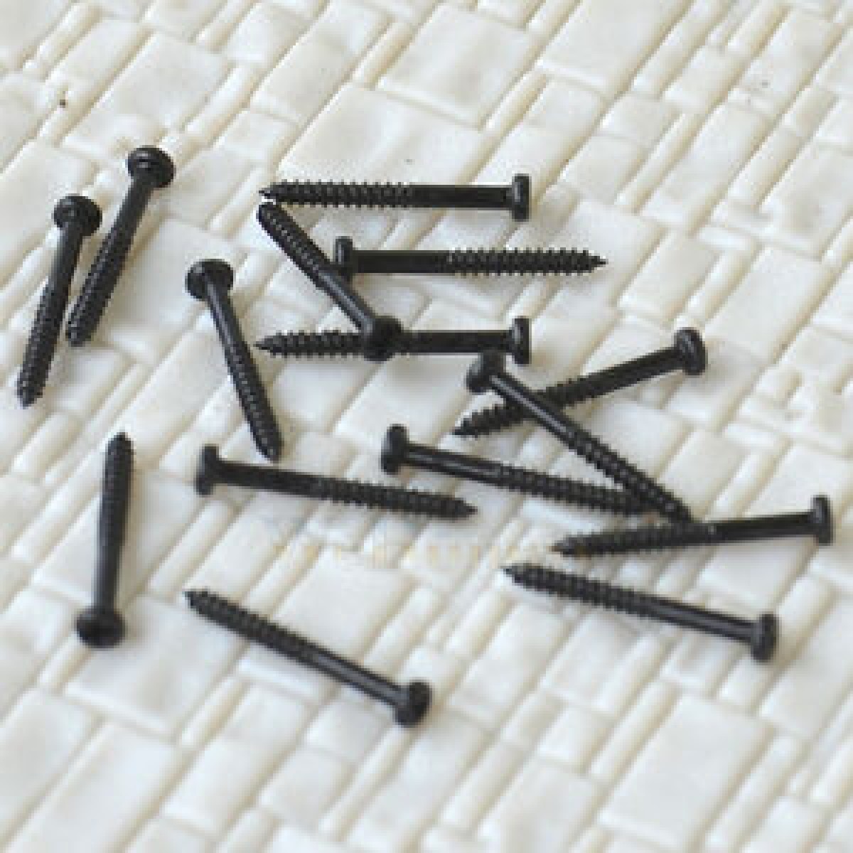 100 pcs 1.4mm x 12mm miniature Self Tapping Track Screws Mini Tiny Black Screws